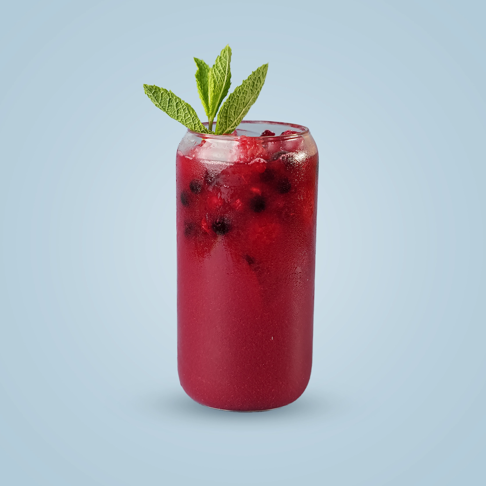 Té de hibiscus frio + frutos rojos